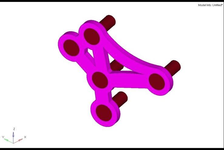 Alpha Plate with screws — 3D rendering